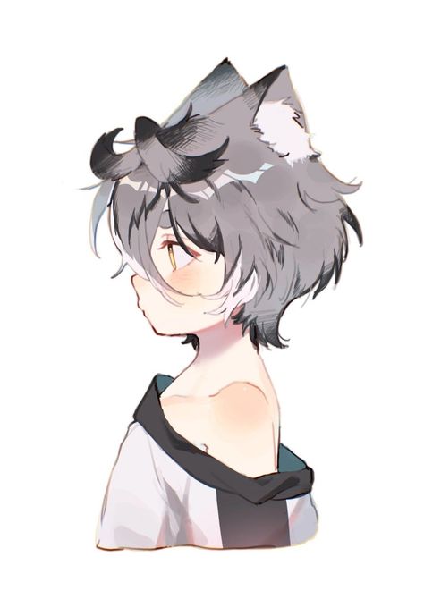 Child Oc, Anime Cat Boy, Cat Boy, Kawaii Things, Comic Style Art, Anime Nerd, Cat Boys, Anime Child, Anime Animals