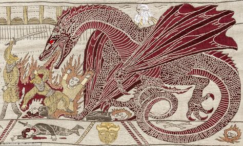 Game Of Thrones Tapestry, Game Of Thrones Scenes, Long Tapestry, Dance Of The Dragons, Dragon Tapestry, Dragon Game Of Thrones, Daena Targaryen, Classe Harry Potter, Game Thrones