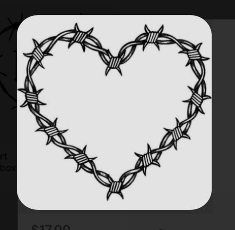 Karol G Barbed Wire Heart, Thorn Heart Tattoo Karol G, Bob Wire Heart Tattoo, Barbed Wire Heart Tattoo Knee, Heart Thorns Tattoo, Heart Barbed Wire Tattoo, Thorn Heart Tattoo, Barb Wire Heart Tattoo, Barbwire Heart Tattoo