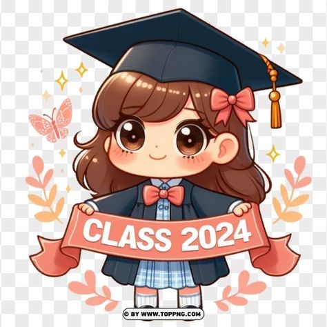 Graduation Stickers 2024, Kindergarden Graduation, Graduation Logo, Graduation Drawing, Graduation Cartoon, Pola Kotak, Graduation Stickers, Best Friends Cartoon, Kids Graduation