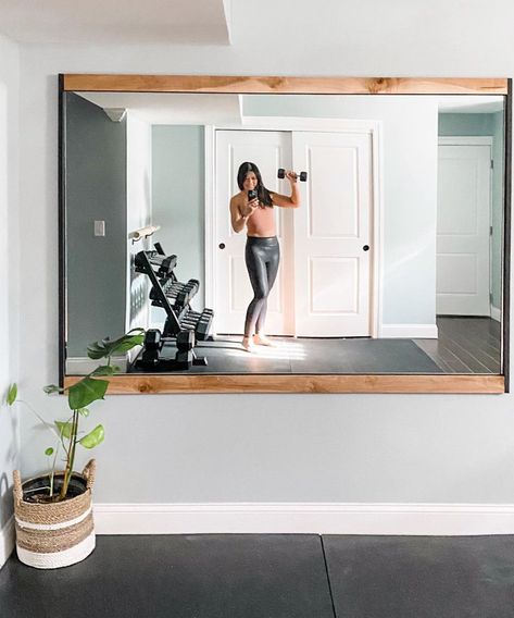 Home gym mirror ideas – 10 designs to monitor your form | Real Homes Gym Mirror Ideas, Home Gym Mirrors Diy, Home Gym Mirror Ideas, Gym Mirror Wall, Home Gym Mirror, Modern Home Gym Design, Home Gum, Modern Home Gym, Home Gym Mirrors