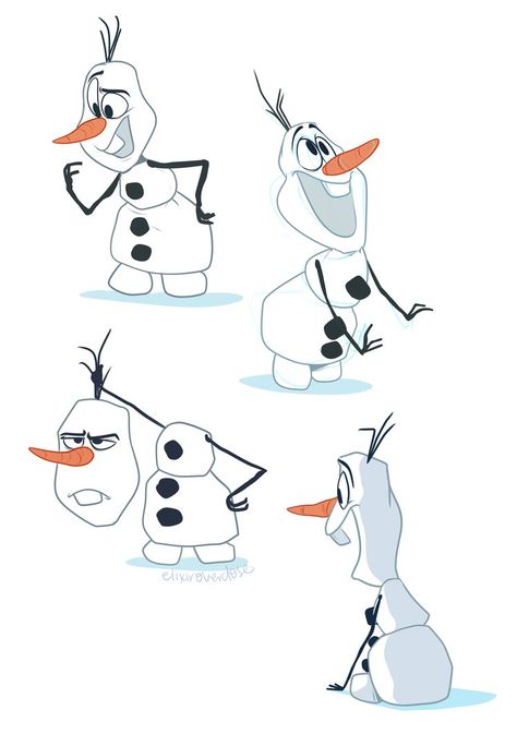 Olaf by Elixirmy on DeviantArt Olaf Fanart, Olaf Tattoo, Draw Olaf, Frozen Wall Art, Disney Faces, Kids Fairy Garden, Disney Sidekicks, Rock Painting Flowers, Frozen Art