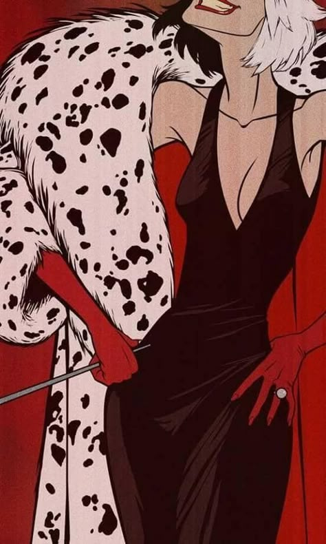 Cruella😈 Cruella Deville, Wallpaper Disney, Vintage Cartoons, Pinturas Disney, Old Disney, Disney Aesthetic, Photo Wall Collage, Wallpaper Vintage, Disney Films