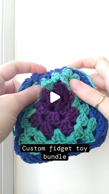 Crochet Fidget Toys, Cuddly Animals, Purple Turquoise, Fidget Toy, Worry Stones, Fidget Toys, Knitted Toys, Blue Turquoise, Crochet Toys