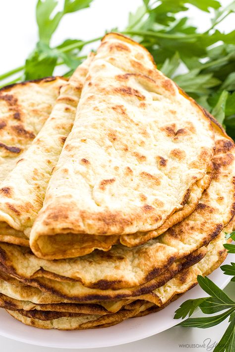 Low Carb Paleo Tortillas Recipe with Coconut Flour (3 Ingredients) - If you're looking for easy coconut flour recipes, try paleo low carb tortillas with coconut flour. Make these keto paleo coconut wraps w/just 3 ingredients! Cauliflower Wraps, Coconut Flour Tortillas, Paleo Tortillas, Coconut Wraps, Cauliflower Tortillas, Tortillas Recipe, How To Make Cauliflower, Low Carb Wraps, Keto Tortillas