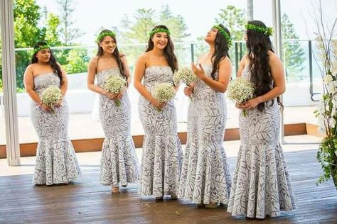 Jolielei Polynesian Bridesmaid Dresses, Pacific Island Wedding Dress, Island Wedding Dress Pacific, Island Bridesmaid Dresses, Polynesian Wedding Dress, Samoan Wedding Dress, Tahitian Wedding, Tongan Wedding, Samoan Wedding