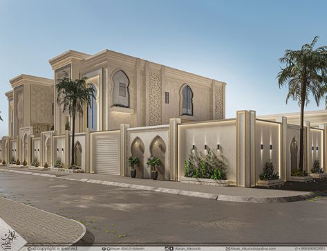 The United Arab Emirates on Behance Arabic House Design Exterior, Arab Villa, Arabic House Design, Arab House, Modern Arabic Interior, Arab Architecture, Hotel Renovation, Arabic House, Arabic Interior Design