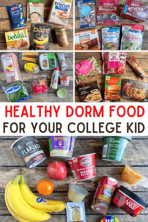 Dorm Food Ideas, Healthy Dorm Food, Healthy Dorm Snacks, Dorm Room Snacks, Dorm Snacks, Dorm Room Food, College Snacks, Dorm Food, Healthy College