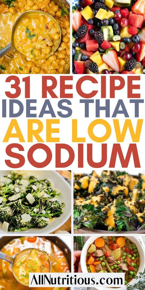 If you want to limit your sodium intake, here are some healthy meals you can make. We have included crockpot meals, soups and stews, snack food and more. Make the switch with these low sodium recipes that are packed with flavor.