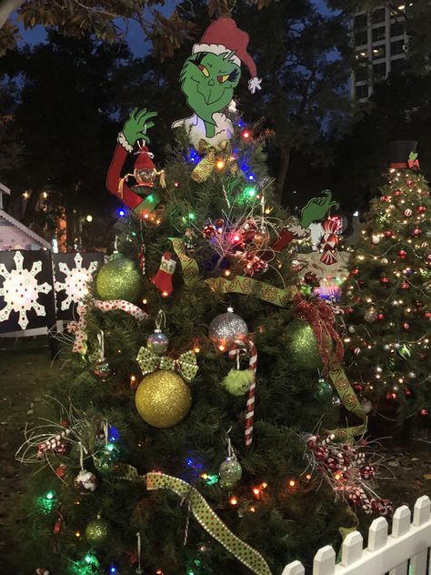 A really great tree from Christmas in the Park in downtown San Jose, CA! Christmas In The Park, Downtown San Jose, San Jose Ca, All Things Christmas, The Park, Christmas Lights, San Jose, Christmas Bulbs, The Neighbourhood