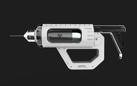 ArtStation - Futuristic syringe concept, Francisco Morales Francisco Morales, Futuristic City Utopia, Cyberpunk Tech, Future Technology Concept, Medical Tech, Speculative Design, Sci Fi Props, Sci Fi Tech, Retro Gadgets