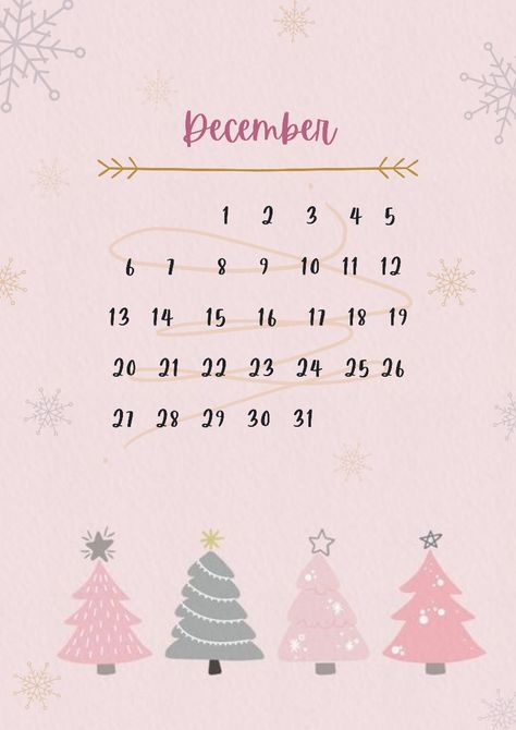 Pink December Calendar 2023, December Wallpaper Iphone, Elf Is Back Ideas, Pink Christmas Background, Christmas Diary, Pink Calendar, December Wallpaper, Merry Christmas Background, Bullet Journal Mood Tracker Ideas