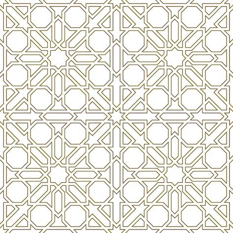 Seamless arabic geometric ornament in br... | Premium Vector #Freepik #vector #persian-pattern #moroccan #persian #oriental-pattern Persian Geometric Patterns, Arabic Geometric Pattern, Geometric Ornament, Islamic Patterns, Persian Pattern, Geometric Patterns, Premium Vector, Brown Color, Persian