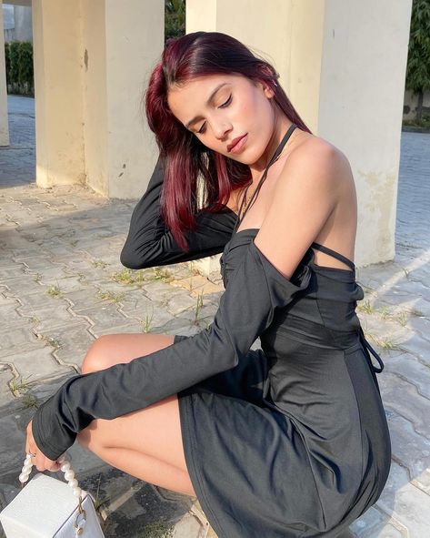 I’m finally reaching my red-haired saddie trying-to-be-baddie phase🍷 . . Paradyes No Bleach Cherry Coke Glossy Hair Tint by @birdsofparadyes . . . . . . . . ( red hair era, baddie era, black dress,fashion blogger,newme,new hair,cherry coke hair) . . . #redhair #redhairdontcare #explorepage✨ #fyp #contentcreator #india #share #instagood #discover #ａｅｓｔｈｅｔｉｃ #baddie #newmeogs #cherrycokehair #birdsofparadyes #newhair #pinterestinspired #pinterestfashion #blackdress #discoverpage #y2k Cherry Coke Hair, Actress Hairstyles, Red Hair Don't Care, Hair Tint, Glossy Hair, Pinterest Fashion, Bleach, Red Hair, New Hair