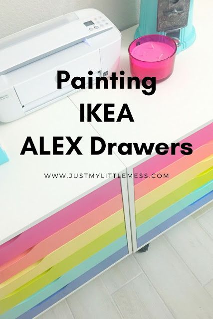 Desk Ikea, Craft Room Desk, Alex Drawers, Painting Ikea Furniture, Ikea Alex Drawers, Alex Drawer, Ikea Alex, Art Studio Organization, Ikea Desk