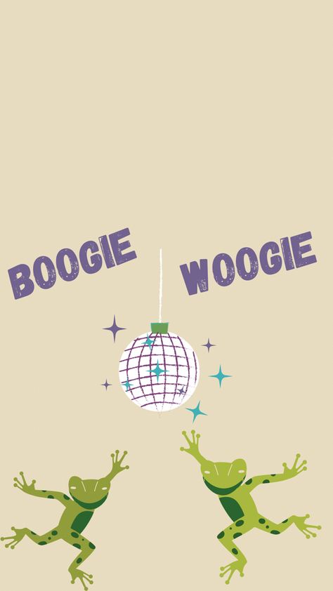 Dancing Frogs Boogie Woogie Wallpaper Boogie Aesthetic, Frog Phone Wallpaper, Frog Asethic Wallpaper, Dancing Frog, Frog Background Aesthetic, Take More Chances Dance More Dances Frog Wallpaper, Cute Frog Background Aesthetic, Disco Frog, Christmas Frog Wallpaper