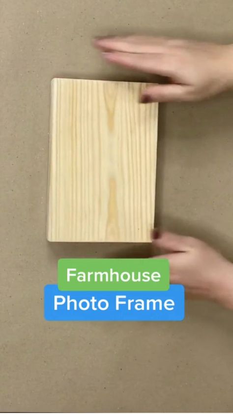 Easy DIY Farmhouse Photo Frame on a Budget | Diy crafts for home decor, Farmhouse photo frames, Diy home crafts Farmhouse Photo Frames, Diy Farmhouse Decor, Diy Crafts Hacks, Diy Farmhouse, Diy Crafts For Home Decor, Crafts Hacks, Fun Diy Crafts, Tree Crafts, Dollar Store Crafts