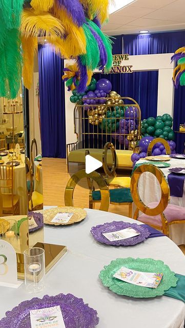 26K views · 5.9K likes | Luxury Event Planning Company. on Instagram: "Krewe of LYNNOX🎭✨  Baby Lynnox was welcomed with love the Nola way in the Mardi Gras season💜.   Planned & designed: @differentdesignsanddecor  Rentals: @lux_event_rentals  Backdrop: @yayparty_factory  Cake: @madewithlovebydmarie  Acrylic & inserts : @vivapartycreations  Candlelebras: @differentdesignsanddecor  Linen: @tablecloths_4_you  Treats: @favoredpartyfavors  Centerpieces & drapes: @youwishiwoodllc  Pictures: @jai_david_5popzphotography  Street signs: @vivapartycreations  Balloons: @differentdesignsanddecor  Mom to be: @tykaly_ 💜 • • •  #differentdidit  #nolaeventplanner #nolaevents #neworleansparty #noladecorator  #nolaeventdesigner #nola #ballongarland #nolamua #nolababyshowers #nolaeventrentals #neworleans # Mardi Gras Backdrop, Fancy Baby Shower, New Orleans Party, Mardi Gras Centerpieces, Baby Shower Backdrop, Event Planning Company, Luxury Event, Mom To Be, Event Rentals