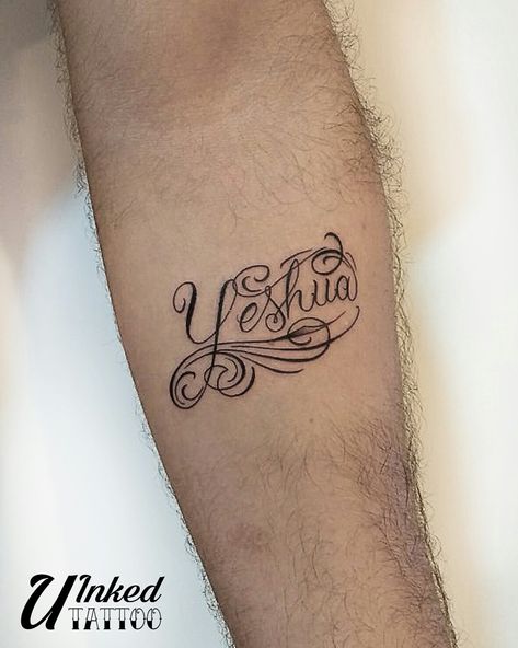 Lettering Tattoos For Women, Christian Tattoos For Women, Yeshua Tattoo, Tattoos Christian, Lettering Tattoos, Women Tattoos, Lettering Tattoo, Encouraging Scripture, Tattoo Lettering