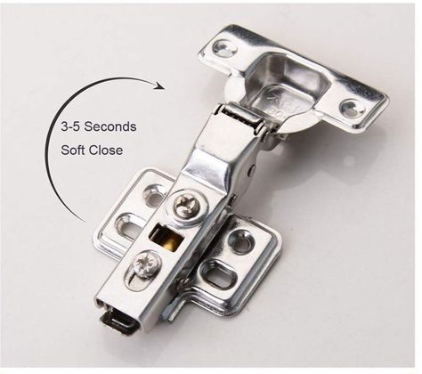 NUZAMAS 4 Standard Soft Close Door Hinges Kitchen Cabinet Cupboard Door Hinge 90 Degree Full Overlay-2 Pairs, #Ad #Door, #Sponsored, #Hinges, #Kitchen, #Close Soft Close Hinges, Close Door, Cabinet Cupboard, Spring Hinge, Door Hinges, Kitchen Cabinet, Hinges, Bend, Cupboard