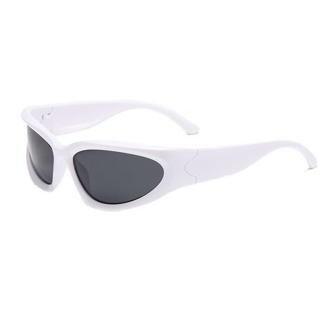 Precio bajo con envío gratis para usuario nuevo. White Y2k Sunglasses, Glasses Y2k, Sport Glasses, Trendy Shades, Y2k Sunglasses, Closet Y2k, Pearl Charm Bracelet, White Sunglasses, Sports Glasses