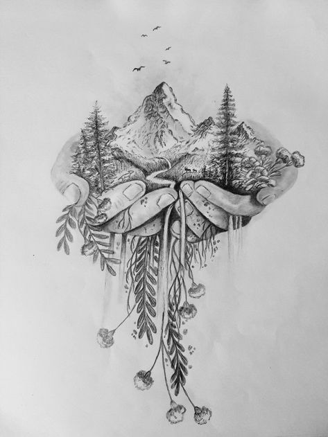 Climbing Tattoo, Waterfall Tattoo, Wilderness Tattoo, Camping Zone, Camping Tattoo, Ant Art, Free Stencils Printables, Tattoo Nature, Animal Tattoo Ideas