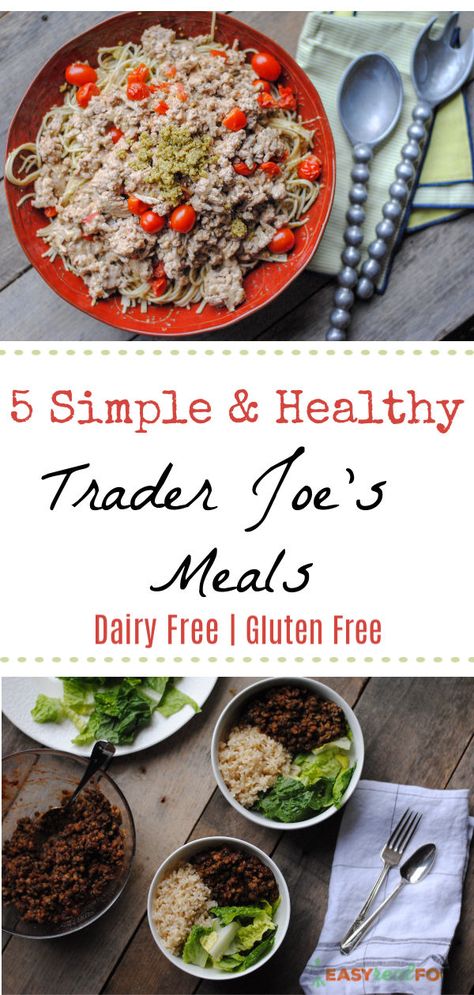 Traderjoes Healthy Meals, Trader Joes Healthy Meals Clean Eating, Dairy Free Trader Joes Recipes, Nutritional Bowls, Healthy Trader Joe’s Meals, Dinner Ideas Trader Joes, Healthy Trader Joes Recipes, Healthy Trader Joes, Trader Joes Meals