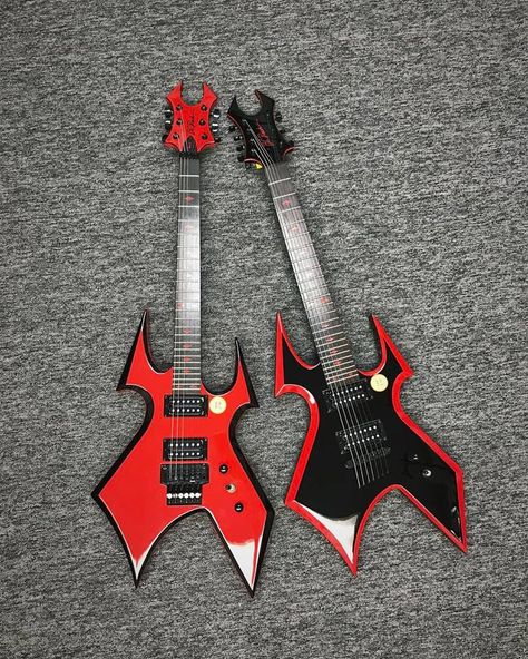 Warbeast Guitar, B.c. Rich Guitars, Base Guitars, Bc Rich Warlock, Painted Instruments, Bc Rich Guitars, Electro Guitar, Metal Guitars, Sick Guitars