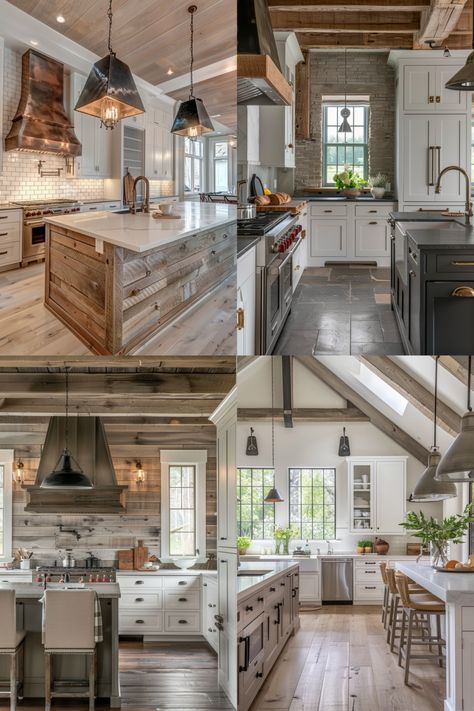 Discover Modern Farmhouse Kitchen Ideas - Quiet Minimal Modern Farmhouse Finishes, Modern Luxe Farmhouse, Modern Farm Kitchen, 2025 Kitchen, Contemporary Farmhouse Kitchen, Modern Farmhouse Kitchen Ideas, Farmhouse Contemporary, Modern Farmhouse Kitchen, Farmhouse Kitchen Ideas