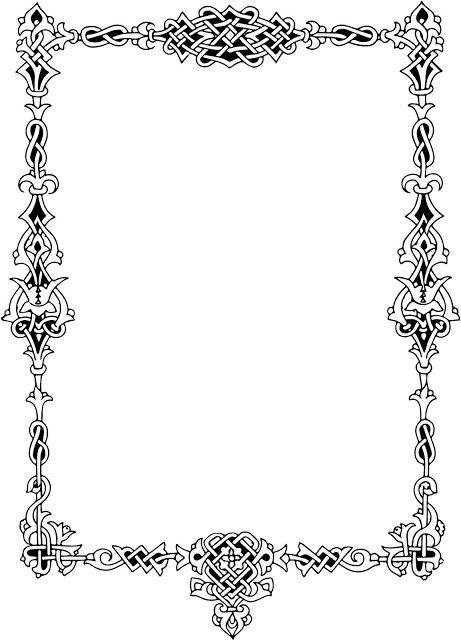 celtic border, knotwork border, knot work border, ornate border, celtic Knotwork Border, Circle Frames Clipart, Celtic Border, Border Templates, Foto Transfer, Vintage Borders, Celtic Patterns, Celtic Knotwork, Page Borders