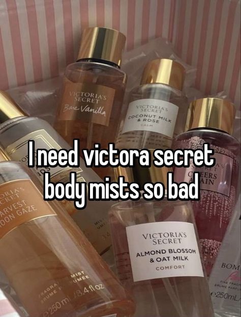 Victoria Secret Body Spray, Victoria Secret Body Mist, Perfume Organization, Victoria Secret Perfume, Perfume Scents, Perfume Lover, Hashtag Relatable, Whisper Confessions, Perfume Collection