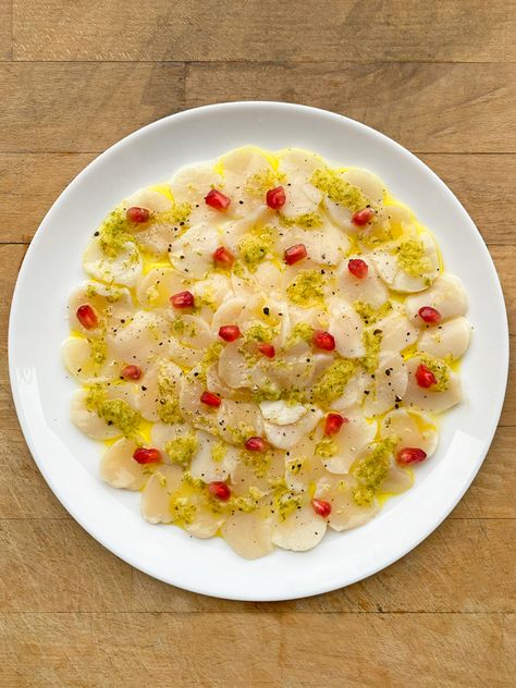 Carpaccio Saint Jacques, Christmas Diner, Brunch Time, Saint Jacques, Diner, Snacks, Health