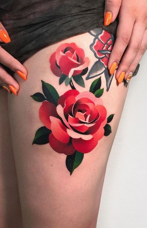 Colored Tattoo Design, Dibujos Tattoo, Tatuaje A Color, Tattoo Designs For Men, Rose Tattoo Design, Tattoo Feminina, Tattoo Designs And Meanings, Best Tattoo Designs, Cover Up Tattoos