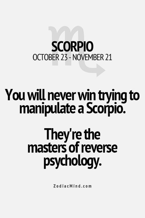 Who knew all scorpios are masters of reverse psychology? lol gotta love astrology. Wedding Signs Funny, Scorpio Truths, Scorpio Power, Zodiac Mind Scorpio, November Born, All About Scorpio, Zodiac Quotes Scorpio, Phoenix Fire, Funny Truths