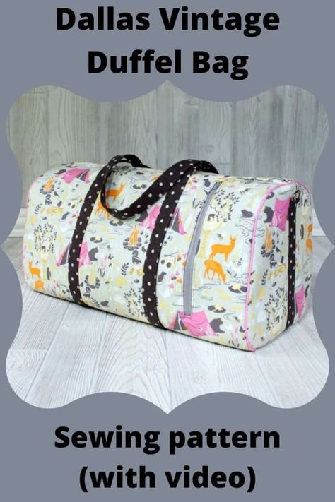 Duffel Bag Pattern, Duffle Bag Patterns, Ruffles Bag, Sew Sweetness, Purse Sewing Patterns, Bag Pattern Free, Modern Bag, Bag Sewing, Sewing Purses