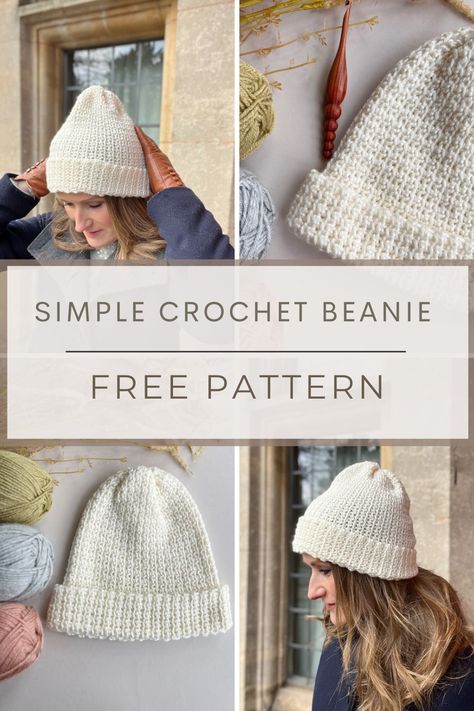 Free Crochet Beanie Pattern in all Sizes Crochet Beanie Measurements, Cheap Crochet Beanie For Winter, Single Crochet Beanie, Crochet Lightweight Beanie, Simple Seed Stitch Beanie Crochet Hat Pattern, Winter Everyday Crochet Beanie Hat, Affordable Crochet Beanie Hat In One Size, Simple Crochet Beanie, Free Crochet Beanie Pattern