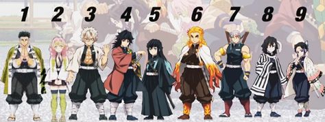 Hashira rank Hashira Height Chart, 9 Hashira, All Hashira, Rainbow Dash, Demon Slayer, Rainbow, Anime, Quick Saves