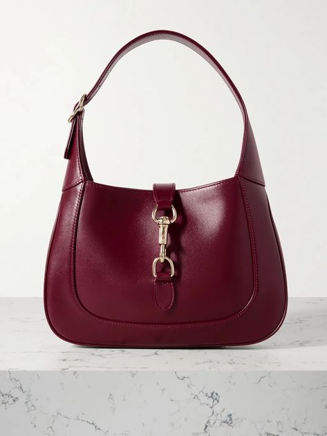 The 8 Best Everyday Designer Bags of 2024 | Who What Wear Jackie Bag Gucci, Jackie Gucci Bag, Gucci Red Bag, Red Gucci Bag, Burgundy Bag, Flat Dress Shoes, Fall Items, Red Bag, Pretty Bags