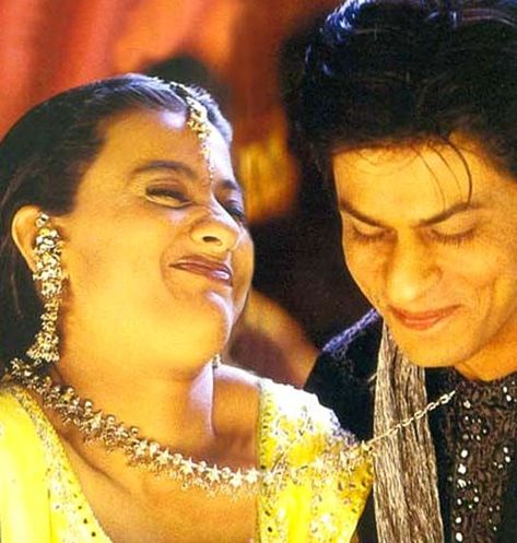 the best onscreen couple EVER!! Kabhi Khushi Kabhi Gham Aesthetic, Kajol And Shahrukh Khan Aesthetic, Kajol Kabhi Khushi Kabhi Gham, Khabi Khushi Khabi Gham, Srk Kajol, Kabhi Khushi Kabhie Gham, Badtameez Dil, Shahrukh Khan And Kajol, Vintage Bollywood Aesthetic