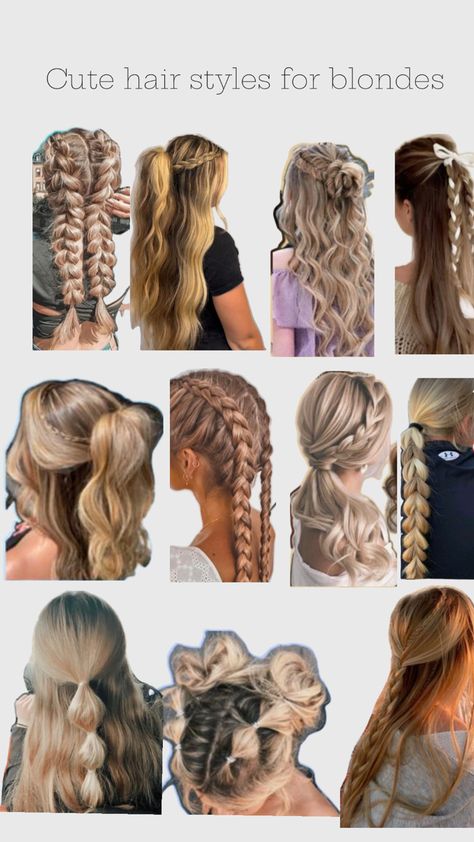 Hair Styles For Blondes, Cool Hair Designs, Competition Hair, Hairstyle Examples, Easy Hairstyles For Thick Hair, Hair Inspiration Long, Cute Simple Hairstyles, Beautiful Braided Hair, Hairstyles For Layered Hair