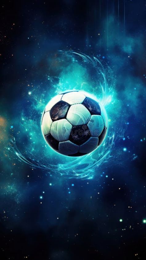 A soccer ball in space with stars and a blue background, AI royalty free stock image Soccer Backgrounds Wallpapers, Space With Stars, Space Stars, In Space, Soccer Ball, Blue Background, Blue Backgrounds, Vector Logo, Wallpaper Backgrounds