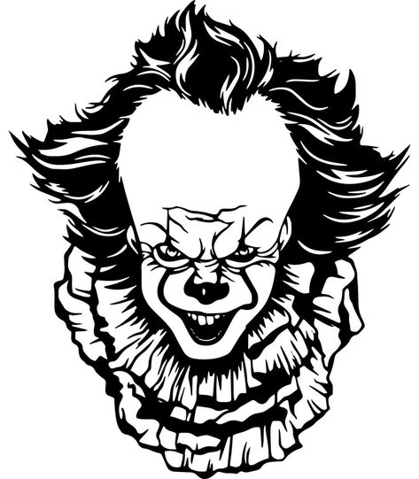 Joker Halloween, Svg Horror, Clown Halloween, T Shirt Bag, Evil Clowns, Horror Movie Characters, Horror Characters, Cute Poster, Black And White Aesthetic