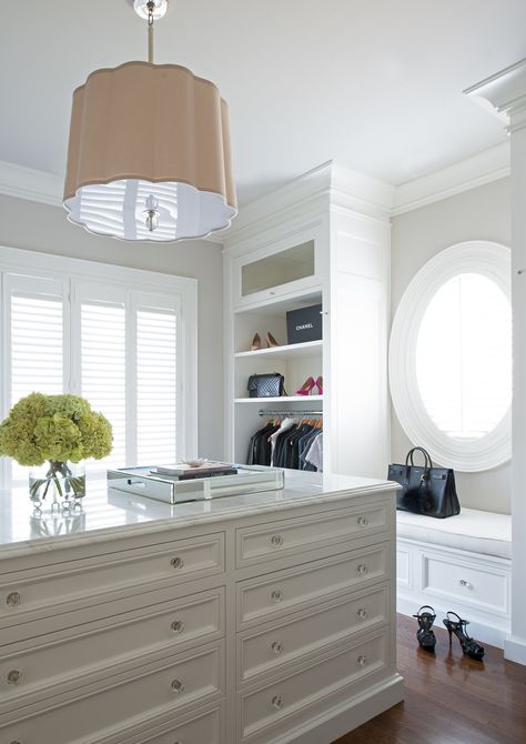 Graceful Greenwich | Interior Decorating Greenwich CT — Morgan Harrison Home Bedroom Island, Transitional Closet, Home Office Closet, Contemporary Closet, Closet Island, White Closet, Dream Closets, Living Room Cabinets, Dressing Room Design