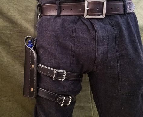 Thigh Knife Holster, Drop Leg Holster, Leg Holster, Knife Holster, Thigh Holster, Thigh Garter, Skirt Aesthetic, Belt Holster, Knife Holder