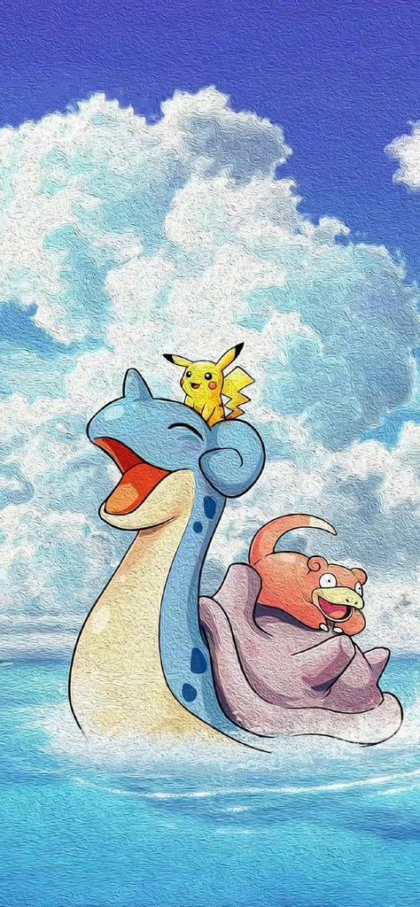 Pokemon Wallpaper Iphone Aesthetic, Pokemon Summer Wallpaper, Pokemon Art Wallpaper Iphone, Pokemon Background Iphone, Pokémon Iphone Wallpaper, Lapras Wallpaper, Wallpaper Iphone Pokemon, Aesthetic Pokemon Wallpaper, Pokémon Wallpaper Iphone