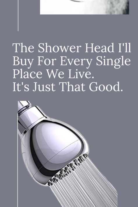 Literally, buy this shower head for all your friends, it's the best thing ever. It's so good, we're leaving it for our tenants & I'm already planning on buying 2+ more for our next location (PCS: aka military move). Best Shower Head, Amazon Shower Head, Moving Shower Head, Amazon Bead Shower Head, Best Shower Heads For Pressure, Small Shower Stalls, Aqua Care Shower Head, Amazon Girl, Military Move