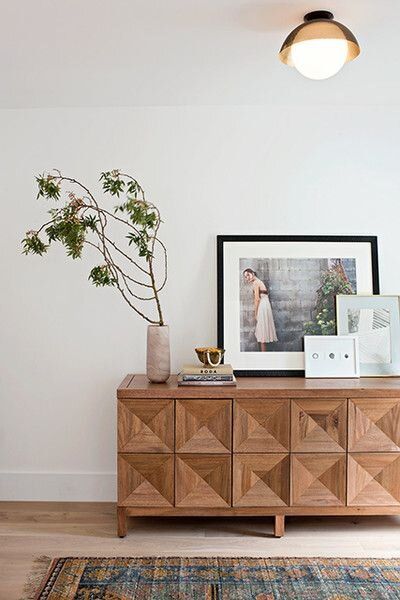 Sideboard Ideas, Credenza Styling, Floor Remodel, Mediterranean Home, Decorating Small Spaces, Easy Home Decor, Cheap Decor, Cheap Home Decor, Home Improvement Projects