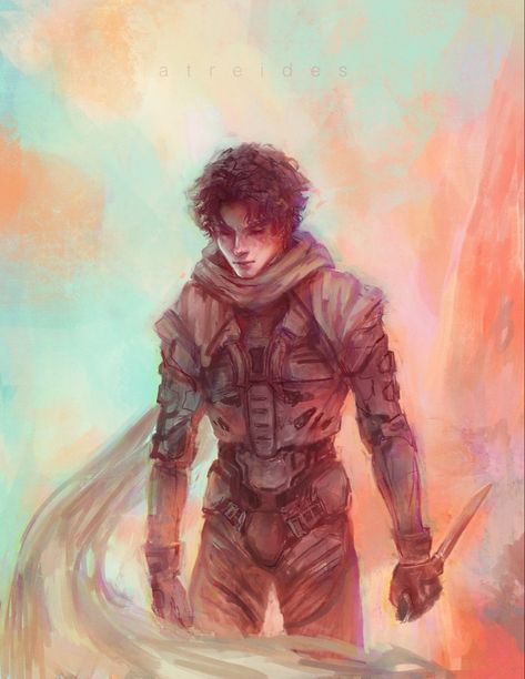 Paul Atreides Fanart, Dune Fanart, Fairy Boy, Dune Art, Paul Atreides, Black Cartoon Characters, New Obsession, Unusual Art, Picture Icon