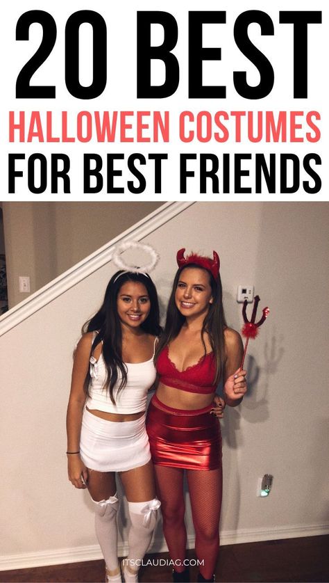 Finding unique Halloween costumes for best friends can be easy, but this post was super helpful! I can’t wait to share these Halloween costume ideas with my friends. Best Friend Easy Halloween Costumes, Women’s Matching Halloween Costumes, Costume Ideas 2 Friends, Easy Friend Halloween Costumes, Easy Halloween Costumes For Friends, Halloween Costumes Women Friends, Easy Halloween Costumes Friends, Bar Costume Ideas, Easy Friend Halloween Costumes Two