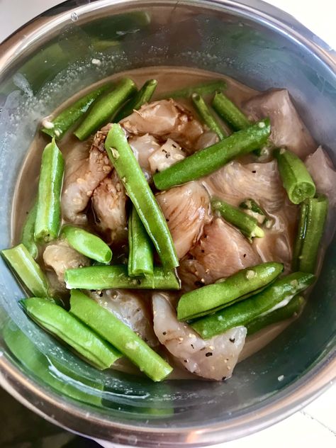 Itaki Recipes, Chicken With Green Beans, Chicken Green Beans, Food Equipment, Steamer Recipes, Food Swap, Magic Recipe, Lunch Box Recipes, The Chicken